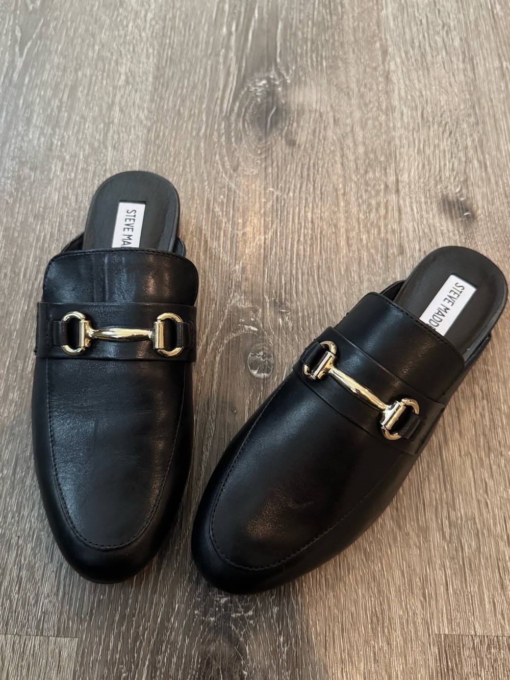 Steve Madden: Kandi in Black Leather size 8.5
